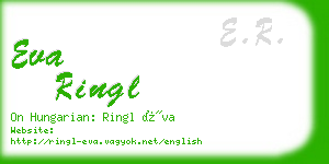 eva ringl business card